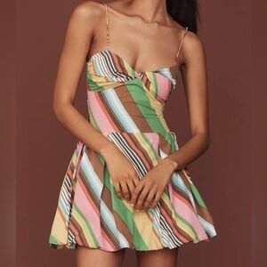 S/W/F Fitted Balloon Mini Dress